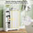 Bathroom Floor Cabinet w/2 Sliding Doors & Adjustable Shelves for Small Spaces