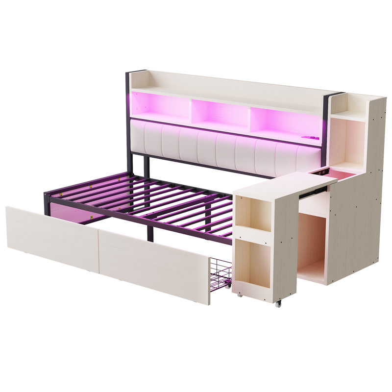 Metal Daybed, White