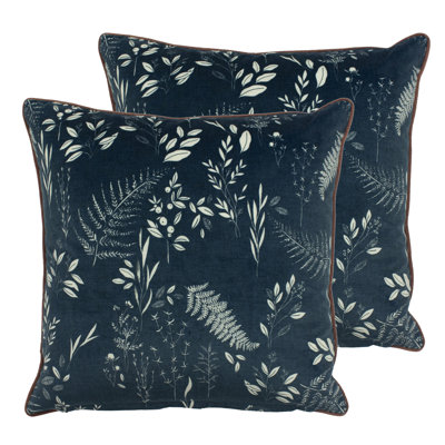 Floral Orange Square Cushion