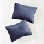  Couvre-lit bleu marine - 3 pièces, microfibre, rembourrage, pièce exquise à motif de médaillon pour une caractéristique enchanteresse-125560904