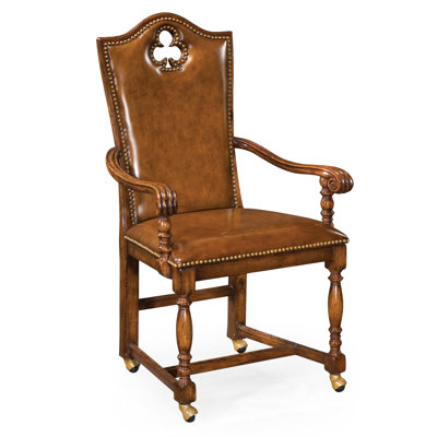 Chaise rembourrée en cuir véritable Country Club
