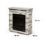 Lienz Klarstein 66cm W Grey Electric Fireplace