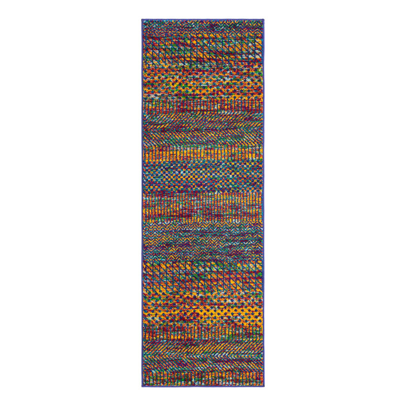 Tapis Multi_Unique Loom Ska Calypso, Tapis de couloir 2 pi x 6 pi