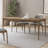 Brown Rectangular Solid Manufactured Wood Dining Table-1931077584
