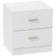 45cm W Engineered Wood Bedside Table