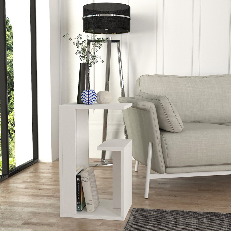 Table de bout Berga, Blanc