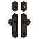 Nostalgic Warehouse Egg & Dart Entry Set with Meadows Knob