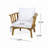 4-Pieces Acacia Wood Patio Furniture Set, Outdoor Furniture With Coffee Table, Patio Conversation Set Deep Seating With Soft Cushion, Porch Chairs For Backyard Porch Balcony-281479393