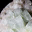 Gemmy apophyllite sur Stilbite