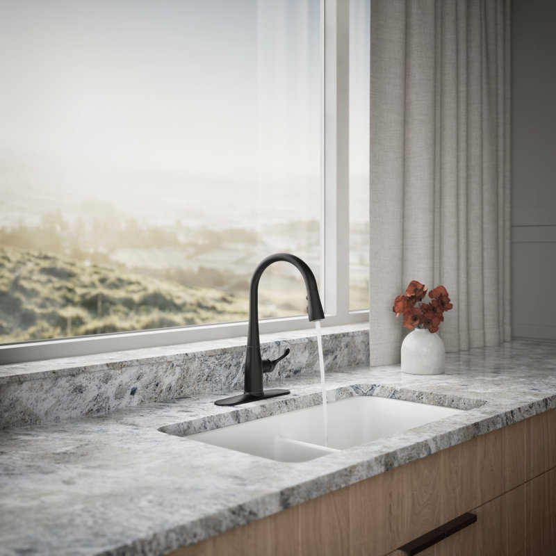Simplice Pull Down Bar Faucet, Matte Black