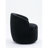 Velvet Swivel Chair With Black Powder Coated Metal Ring, Style Ability, And Ring Union-295042814
