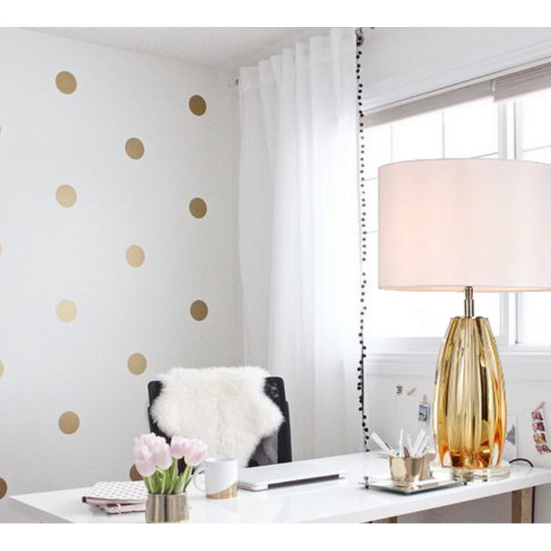 Cognac Simple Clear Tinted Bronze Glass Lamp
