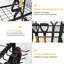 Organisateur d'outils de jardin, organisateur d'outils de jardin en acier robuste pour le garage, jusqu'à 49 outils à long manche, rangement d'outils de jardin avec roues, organisateur d'outils de jardin pour le garage, organisateur d'outils de garage
