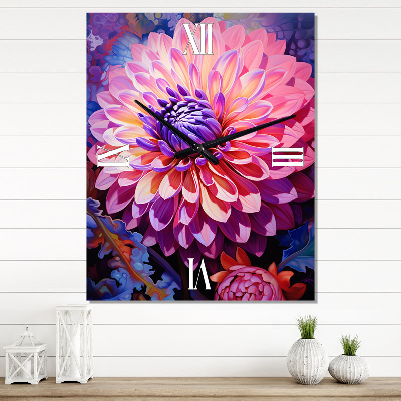 Horloge murale Anji - Dahlia, Petit