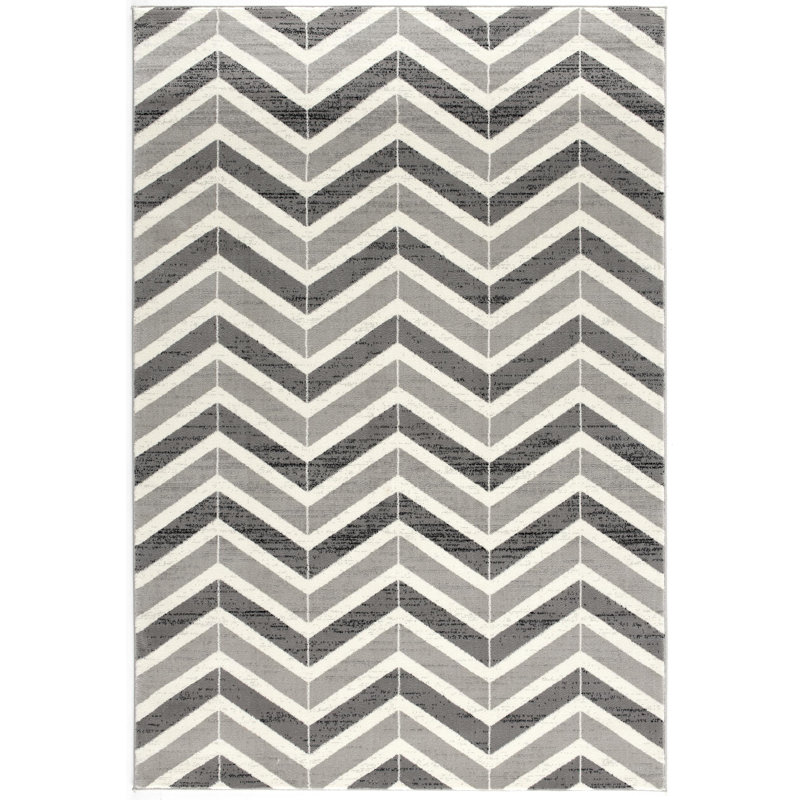 Geometric Indoor Rug, Rectangle 6'6" x 9'4"