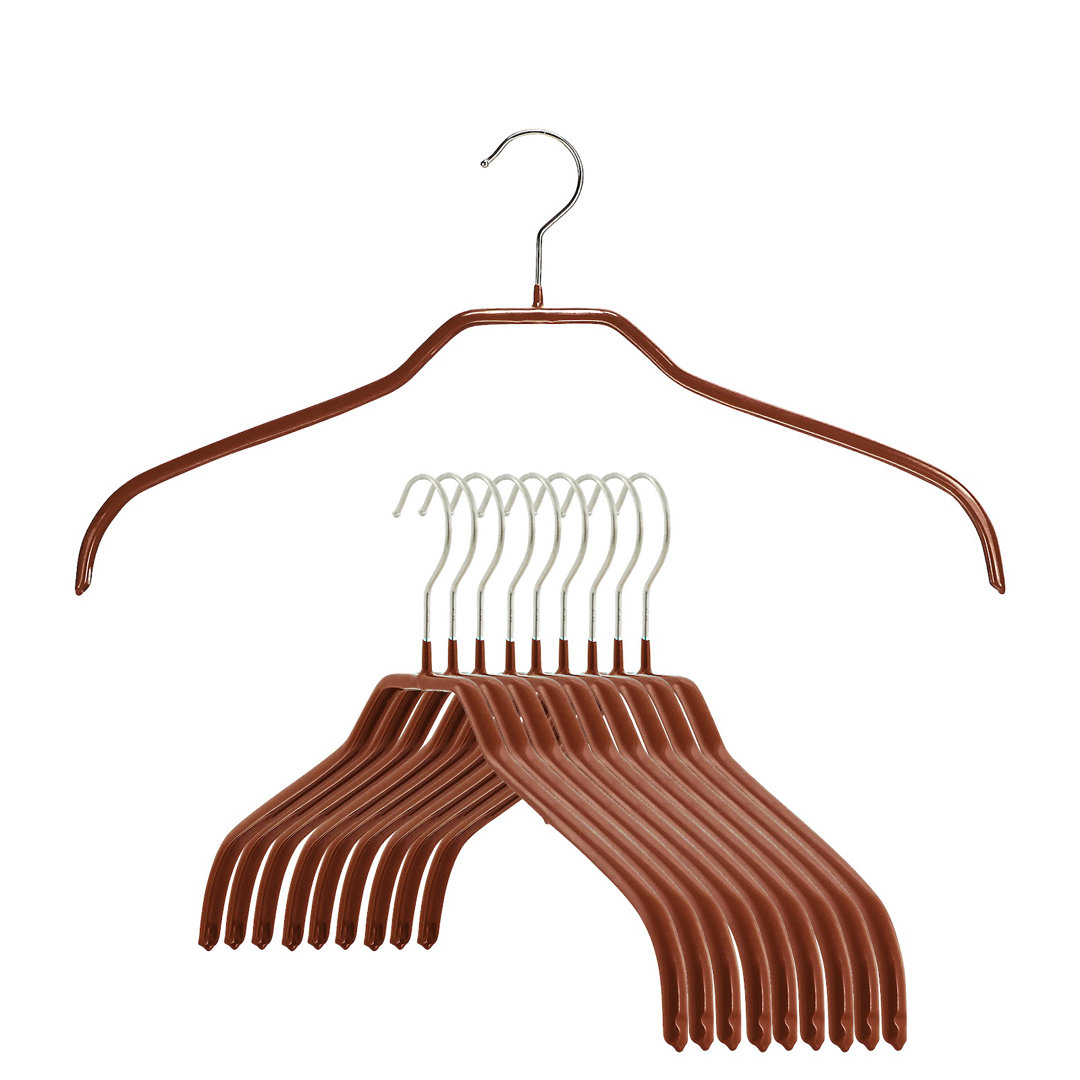 Metal Non-Slip Standard Hanger for Dress/Shirt/Sweater (Set of 10) Mawa