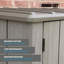 Lifetime Rough Cut HDPE Vertical Storage Cabinet - 1500L
