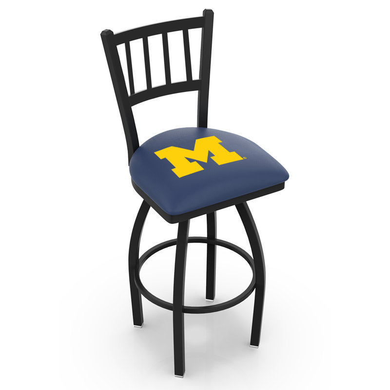 NCAA Swivel 25" Counter Stool, 30" Height, Michigan