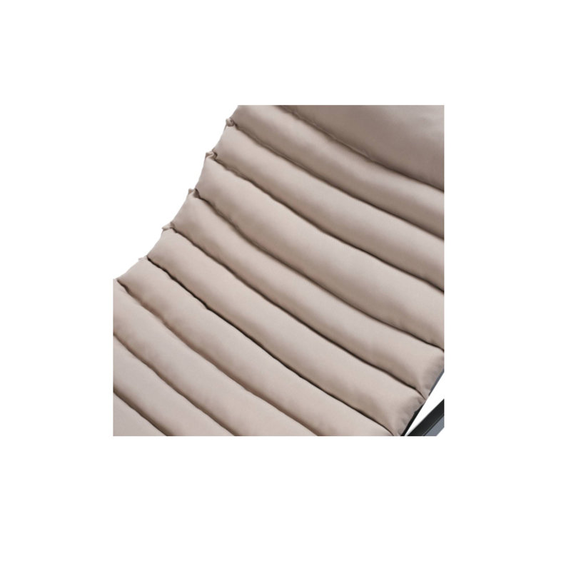 2 coussins de remplacement kaki pour sièges de patio, Brun, Coton