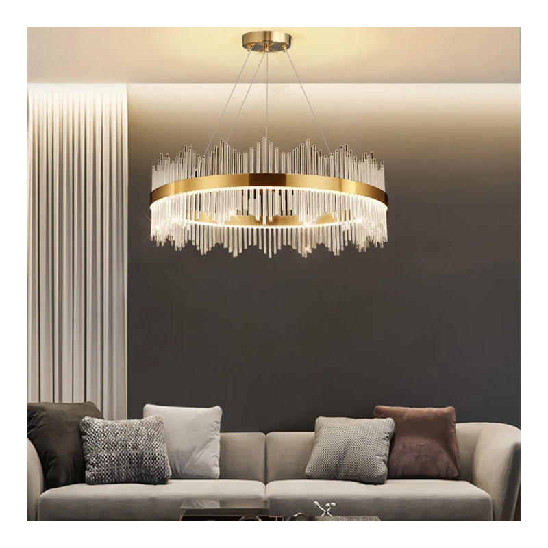 Asaiah LED Chandelier, 30 H x 80 W x 80 D cm