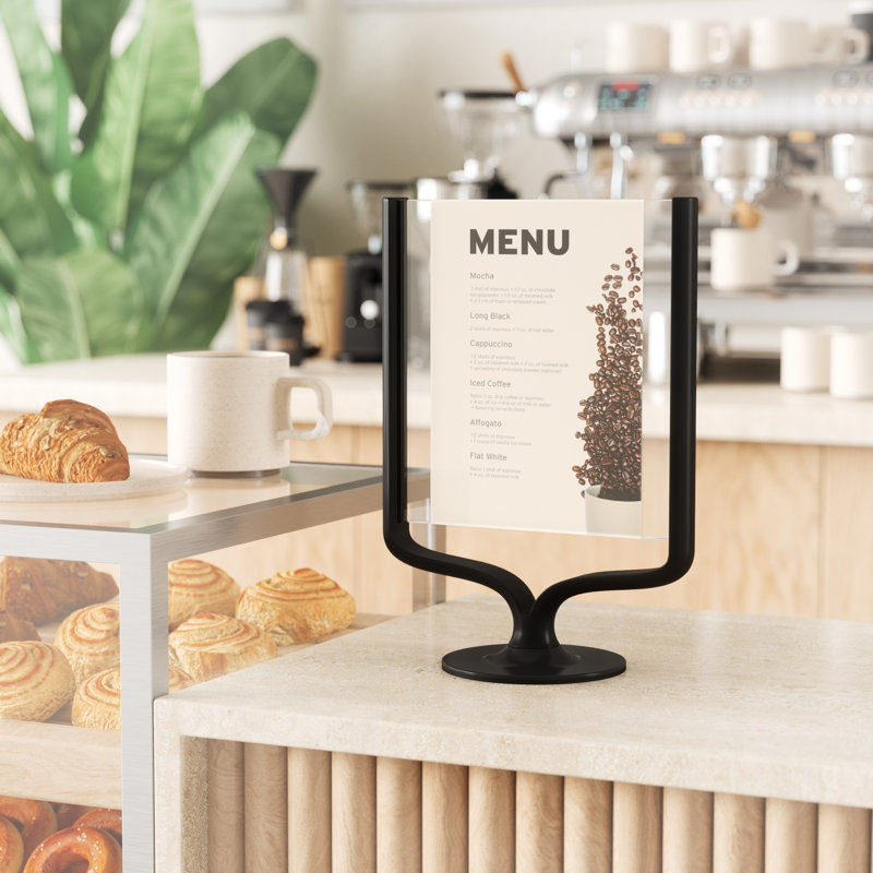Classic Black Aluminum Floating 5x7 Tabletop Frame
