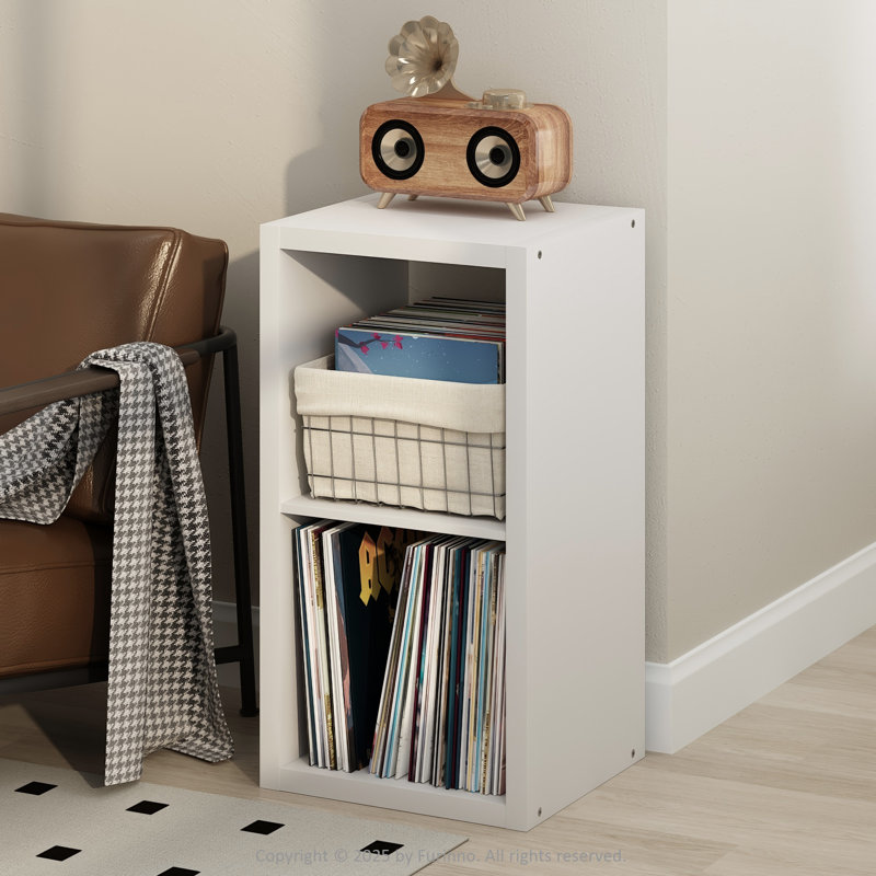 Tanvee 76cm H Media Shelves, White