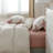 Floral Comforter Set Bed In A Bag Stripes Bedding Set 3 Pieces For All Seasons,Soft Comfy Comforter With 2 Bowknot Pillowcases-113858247-113858249
