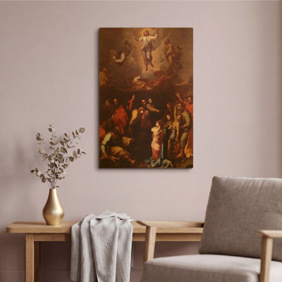 « La Transfiguration » de Raphaël, tableau mural en métal doré, 40,6 x 61 cm