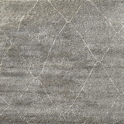 Tapis gris à motif géométrique Lowther