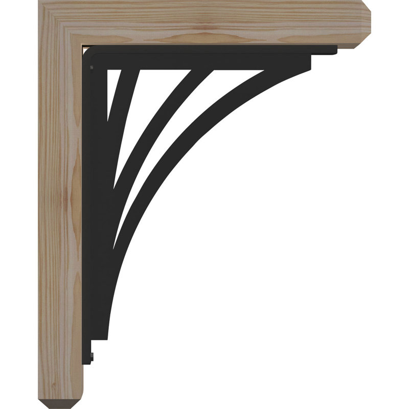 Support de fixation simple 4 po Nevio, H 12 po x P 9 1/2 po, Cèdre rouge de l'Ouest l 4 po x T 2 po (sciage br