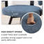 Chaise d'appoint pivotante à dossier plein Cahlil-356820996