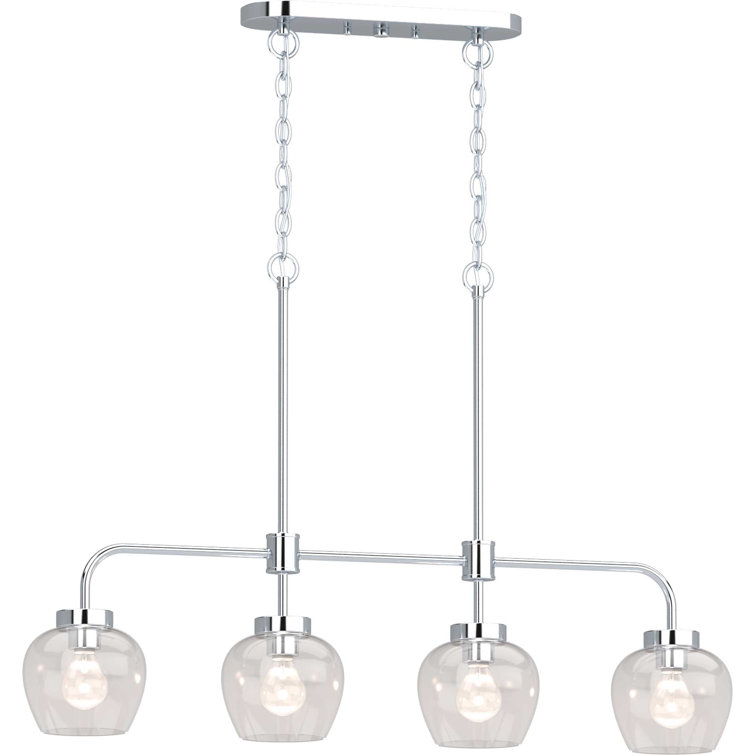Melanarka 4 - Light Polished Nickel Kitchen Island Pendant