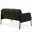 Canapés-lits: Moderne en forme de L à 2 places avec repose-pieds, polyester vert sauge, pour petit salon chambre bureau | Vert sauge | En forme de L-1985229976-1985229977-1985229979