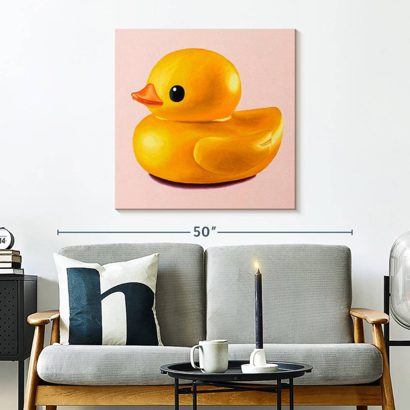 Canard en caoutchouc brillant Ashelle, H 30 po x l 30 po