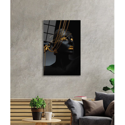 Superbe peinture décorative en verre trempé de 23,6 po x 35,4 po | 100% verre trempé, épaisseur: 0,16 pouce | Parfait pour la décoration intérieure, l'esthétique moderne et l'art mural élégant