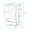 Armoire 3 portes avec tablettes et deux tiroirs-857839052