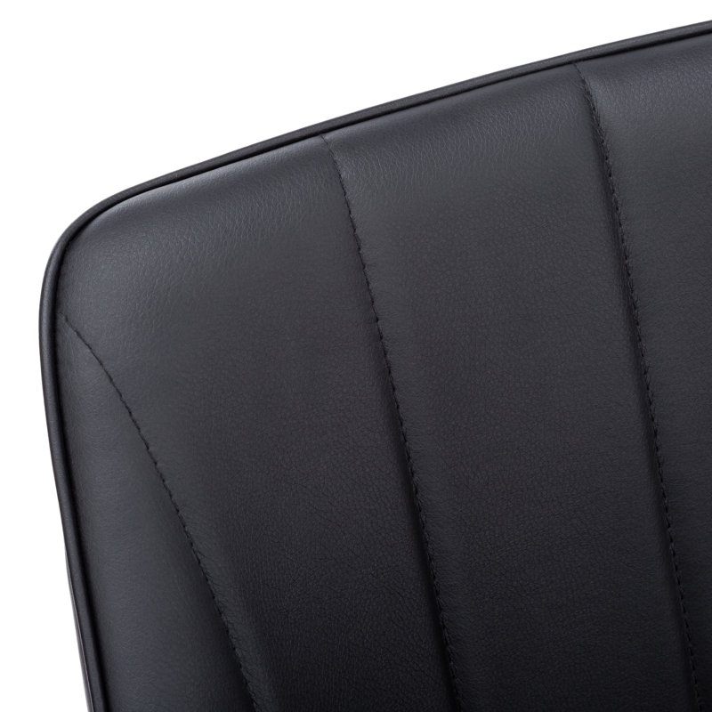 Rainville Dining Chair, Side, Upholstered, Kitchen, Dining Room, Fabric, Metal, Black, Black