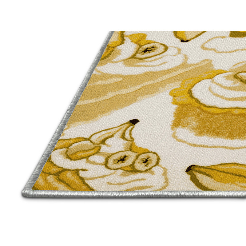  Tapis lavable et pudding à la banane, Rond 7 pi