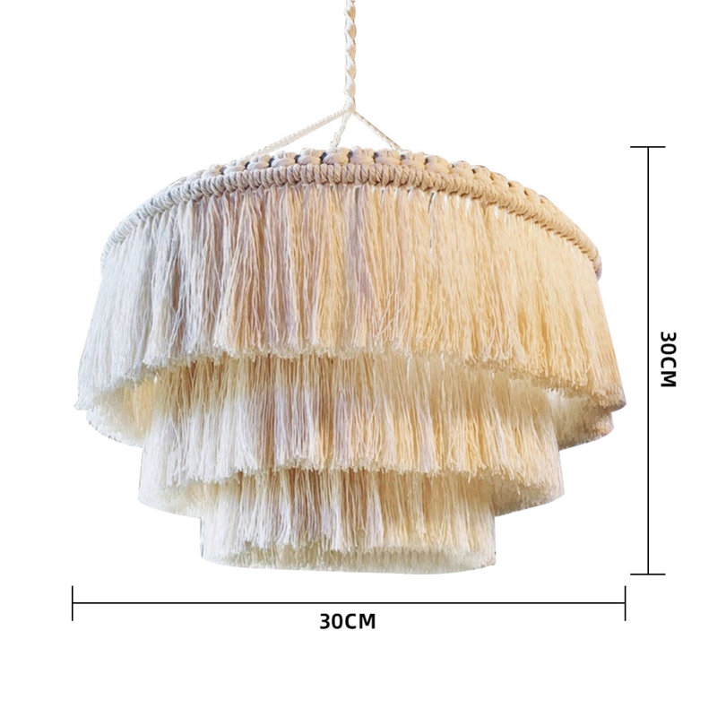 30cm H Cotton Round Pendant Shade