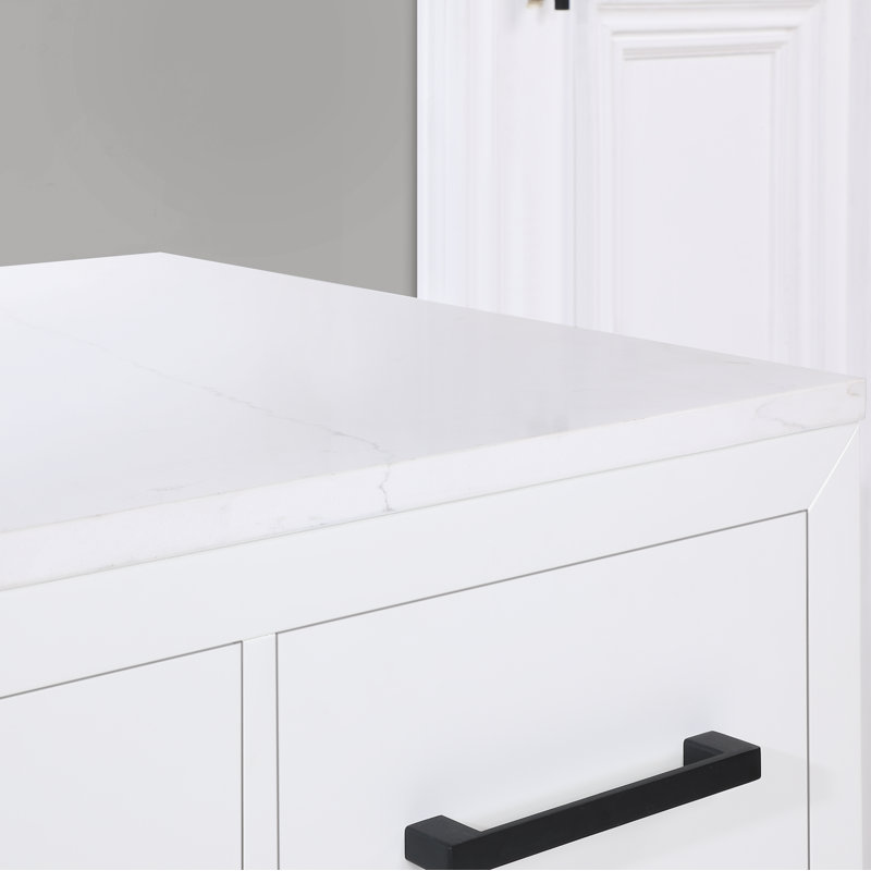 Adrienne 42'' W Single Vanity, White