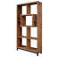 Villanders 200 cm H x 100 cm W Solid Wood Geometric Bookcase-41159461
