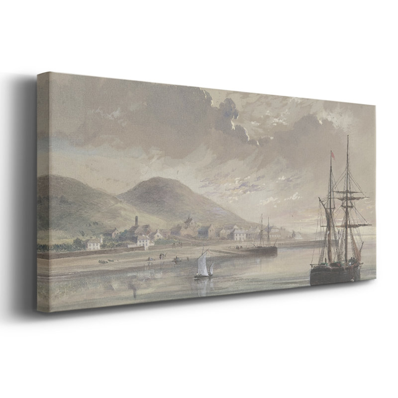Série nautique-CCIVI- Toile tendue avec châssis - Prêt à accrocher, H 12 po x l 30 po