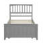 Lit plateforme simple avec lit gigogne, gris-899988494