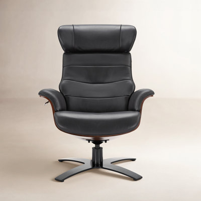 Dillon Leather Swivel Recliner