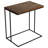 Beaufort Accent C Table in Black Metal and Mango Wood Top, 16x24x26