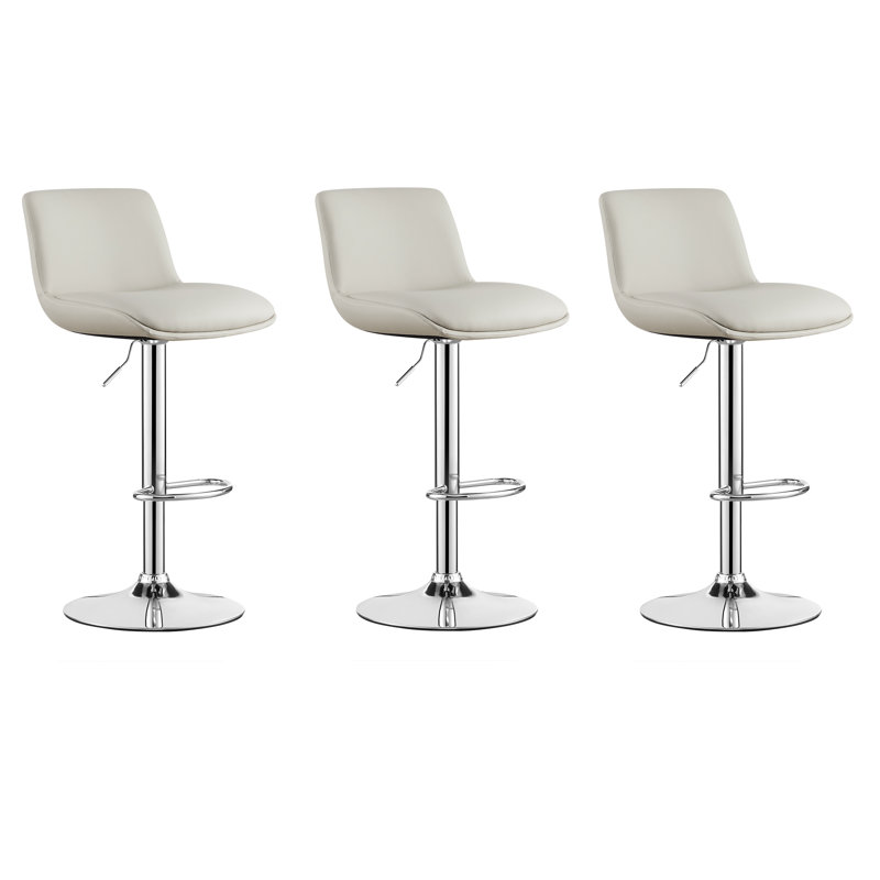 Tabouret pivotant à hauteur réglable Akinori, Kaki, 3