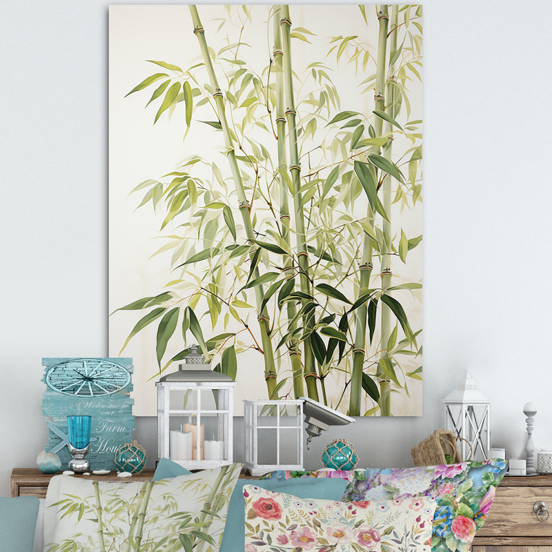 «Mute Bamboo Embrace I», reproduction sur toile, Toile tendue, H 20 po x l 12 po x P 1 po