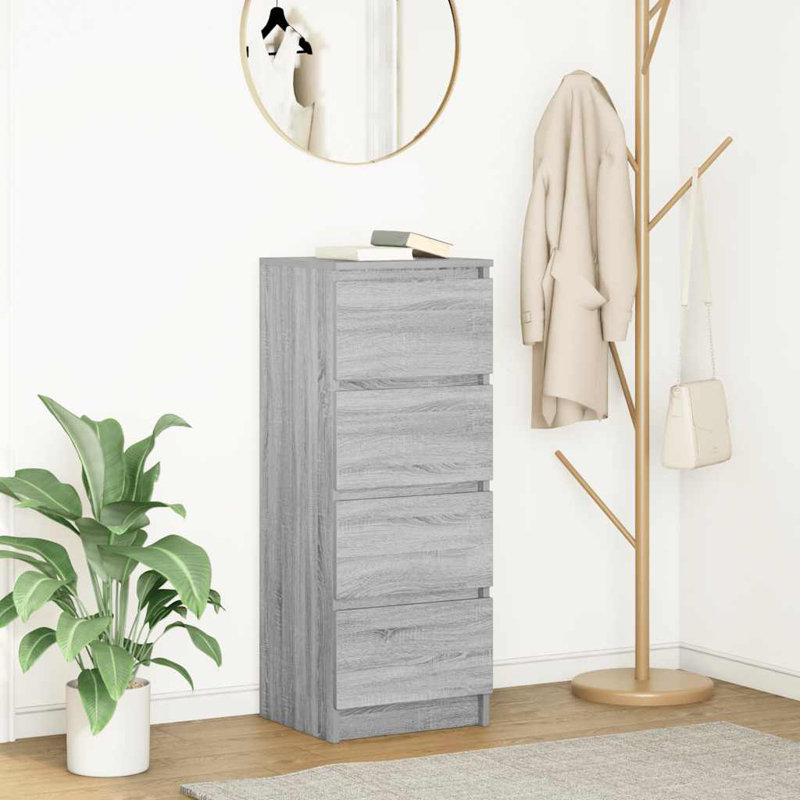 Sideboard 37.5X35x99 Cm Engineered Wood, Grey Sonoma