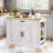 47.2" W Manufactured Wood Kitchen Island with Butcher Block Top
