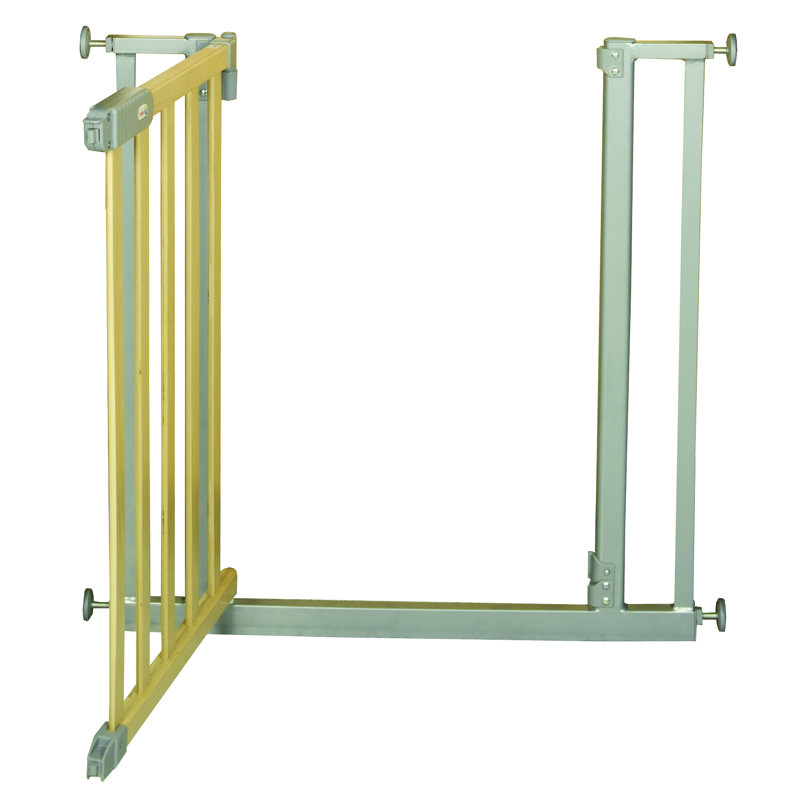 Child Safety Gate, Metal and natural wood